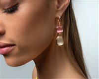 Ohrringe Madì Dame Laguna Goccia in Silber Quarzo idrotermale 39005 - 39005